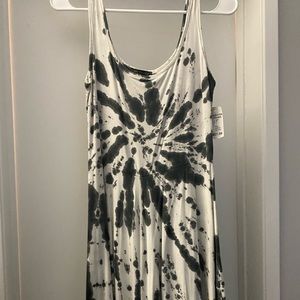 Black and White Tie Dye Romper